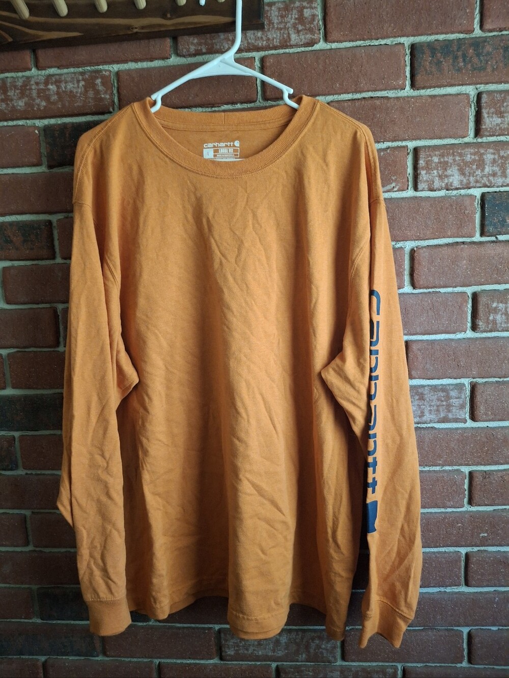 Carhartt Men's Long Sleeve Tee in Orange